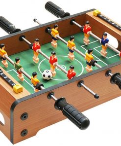 B08VFRZQ5H LLZH Mini Foosball Table with 4 Balls, Portable Kids 4 Bar Tabletop Soccer Table, for Game Room & Family Game Night,A