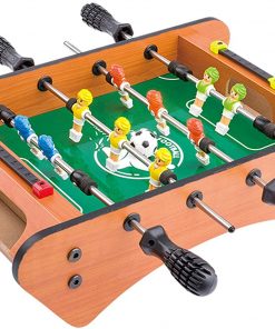 B08VFVRJ4L LLZH Mini Foosball Table Games with 4 Balls, Portable Tabletop Football Soccer Table for Adults and Kids, for Indoor Play & Family Fun,4 bar