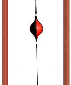 B08SBH561R Hanging Adjustable Horizontal Bar Doorway Inflatable Punching Bags, for Adults/Big Kids/Dad/Men/Teenagers, Double End Speed Ball, for Home/Office/Door Stress Relief (Color : Red, Size : 62-100cm)