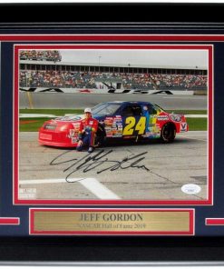 B08VRMZ1YJ Jeff Gordon NASCAR Champ Signed/Autographed 8x10 Photo Framed JSA 157679