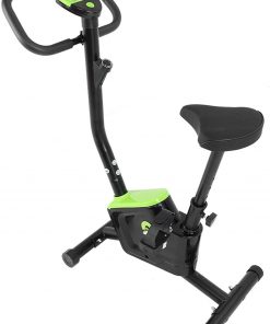B08W47MDVC Indoor Exercise Bike Stationary with Adjustable Resistance for Cardio Workout & Strength Training, LCD Monitor ï¼†Comfortable Seat Cushion, 6 Gear Adjustable