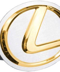 B0045L9PV0 Lexus Gold Logo Metal Tow Hitch Cover