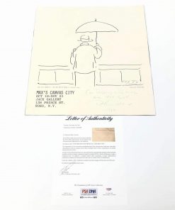 B08W2LKYKG Authentic Autographed Peter Max 17X18 Poster PSA/DNA Loa