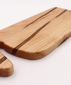 B08W9TJQRR Tazboards Handmade Ambrosia Maple Wood Cheese Board, Serving Board - 16" X 6" X .75" - Handmade
