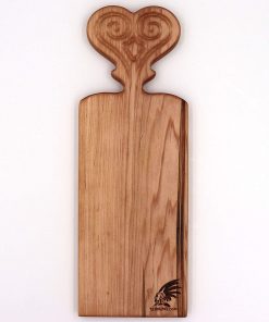 B08W3DTWB4 Tazboards Handmade Ambrosia Maple Wood Cutting Board/Serving Board, 17" x 6" x .75" - Handmade
