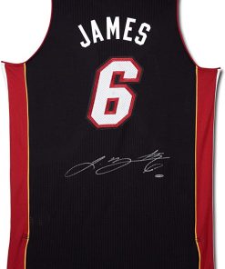 B008K8JWWG LeBron James Signed Miami Heat Authentic Adidas Away Jersey - Upper Deck - Autographed NBA Jerseys