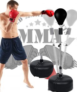 B08SLKWPKR Reflex Bag Speed Punching Bag with Adjustable Height Free Standing Punching Bag Strong Durable Spring Withstands Tough Hits for Adults & Teenagers