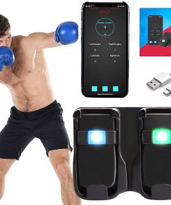 B08SJWCRB1 Boxing Tracker Sensor,Wearable Smart Punch Boxing Gloves Bag Training Equipment at Home Office [2021 Version]