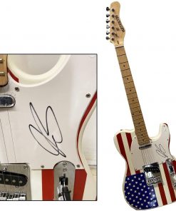 B08W2J1VHN Authentic Autographed Joe Bonamassa American Flag Huntington Guitar ~ JSA
