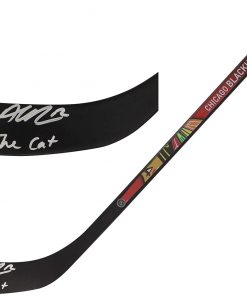 B08T6H84J9 Alex DeBrincat Chicago Blackhawks Autographed Mini Composite Hockey Stick with"The Cat" Inscription - Limited Edition of 12 - Autographed NHL Sticks