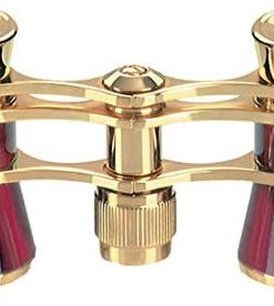 B0050BYPP0 Eschenbach Glamour red 3x25 Opera Binoculars for Adults