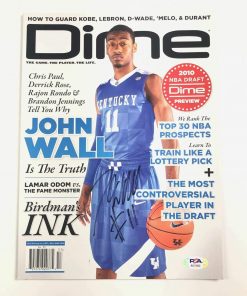 B08W2KZ3QM Authentic Autographed John Wall Magazine PSA/DNA Kentucky Wildcats