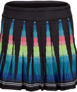 B08VS657X8 Lucky In Love Women`s Long Pleated Tennis Skort Squared Up ()