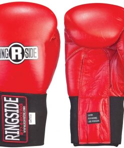 B006CV75T0 Ringside Competition Safety Gloves - Hook & Loop (Blue, 10-Ounce)