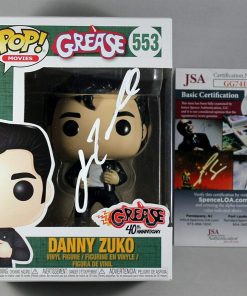 B08WRY5DSF John Travolta Signed Grease Danny Zuko Funko Pop Vinyl Figure w/JSA COA