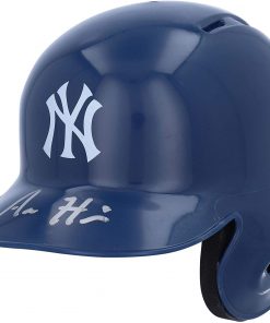 B08V3S9VKM Aaron Hicks New York Yankees Autographed Mini Batting Helmet - Autographed MLB Helmets
