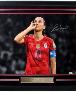 B08W3P9CSM Alex Morgan US Womens Soccer Signed/Auto 16x20 Photo Framed PSA/DNA 157710