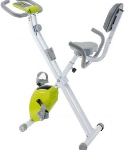 B08TT77M2Z Haieshop Exercise Bike with Resistance Bands Foldable with Backrest Multi-Functional Exercise Bike