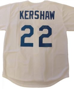 B007ZUKV2K Clayton Kershaw Autographed Los Angeles Dodgers White Jersey W/PROOF, Picture of Clayton Signing For Us, Los Angeles Dodgers, Cy Young Award, Star Pitcher