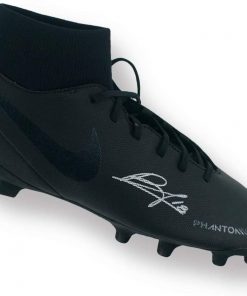 B08WX3N5GK Bruno Fernandes Signed Black Soccer Cleat | Autographed Memorabilia
