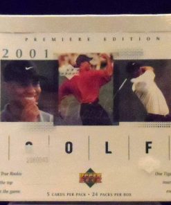 B08T8JCVKV 2001 Upper Deck PGA Golf Box of Trading Card Packs - Factory-Sealed 24 Packs- Tiger RC?