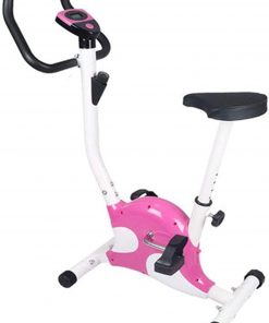 B08TM8454K Haieshop Exercise Bike Indoor Sports Bike with LED Display Pedal Running Weight Loss Fitness Equipment for Arm and Leg (Color : Pink)