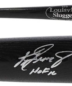 B08T6LQHP9 Ken Griffey Jr. Seattle Mariners Autographed Black Louisville Slugger Game Model Bat with"HOF 16" Inscription - Autographed MLB Bats