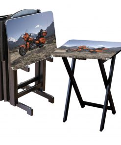 B08W4KF9KL Harley Davidson Custom TV Tray Table Add Photo Hold 44 lbs No Assembly Gift