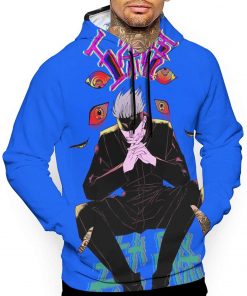 B08S7C6J1K Tiyole Anime Jujutsu-Kaisen 3D Printed Fans Custom Life Men's Hoodie Sweatshirt