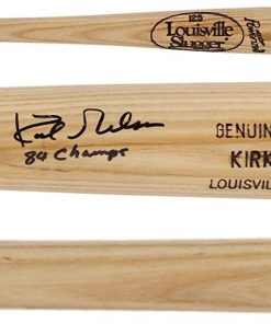 B08VGXLYWZ Kirk Gibson Detroit Tigers Autographed Louisville Slugger Game Model Bat with"84 Champs" Inscription - Autographed MLB Bats