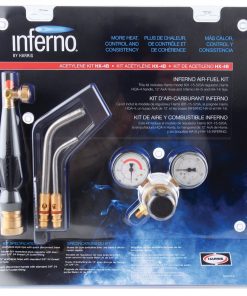 B004S3P4Q0 Harris HX-4B Inferno Air-Fuel Kit with Quick Connect Acetylene Hose Connections, HA-5i/HA-14i Inferno Brazing Tips and B Tank Connection (Pack of 1)