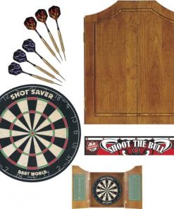 B001OMI5DW Dart World 49126 Early American Dart Cabinet Kit