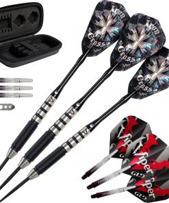 B0041386OE Viper Desperado 80% Tungsten Steel Tip Darts with Storage/Travel Case: Iron Cross