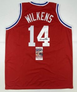 B08RX27ZDH Autographed/Signed Lenny Wilkens St. Louis Red Basketball Jersey JSA COA