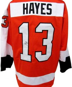 B08T6BJ7TM Kevin Hayes Signed/Autographed Flyers Orange Custom Hockey Jersey JSA 157280