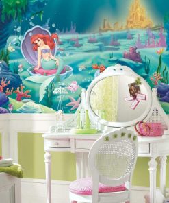 B00422MPSW RoomMates JL1222M Disney Princess The Little Mermaid Water Activated Removable Wall Mural - 10.5 ft. x 6 ft.