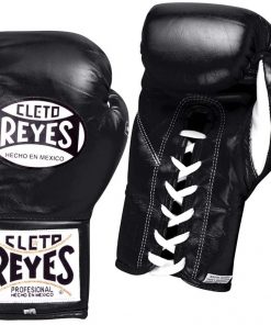 B006CV64UG Cleto Reyes Safetec Professional Fight Gloves, Black, 10-Ounce