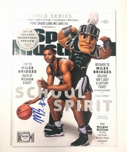 B08W2L2866 Authentic Autographed Miles Bridges Si Magazine PSA/DNA Charlotte Hornets