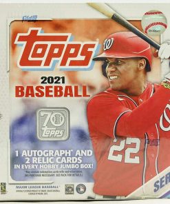 B08T1L5MCM 2021 Topps Series 1 Baseball Jumbo Box (10 Packs/46 Cards 2 Silver Packs)