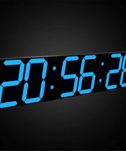 B08V915PZM Coach & Referee Scoreboards & Timers Jumbo Display with WiFi Control Countdown Timer Multifunction 6.3" Digital Smart Large LED Wall Clock for Workouts ( Color : BLUE , Size : Digital height 6.3inch )