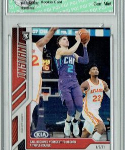 B08VRTVTJ2 Lamelo Ball 2020 Panini Instant #40 1 of 2298 Made Rookie Card PGI 10