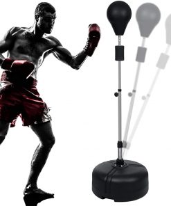 B08RS92VNH Reflex Bag Speed Punching Bag with Adjustable Height Free Standing Punching Bag Strong Durable Spring Withstands Tough Hits for Adults & Teenagers