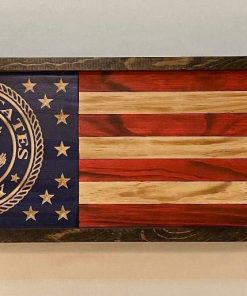 B08SKS2X8K BARNWOOD FLAGS 29 X 10, Patriotic US Army wooden Flag, Made in the USA from select Pine wood, carved union, Indoor/Outdoor.FREE SHIPPING!!!