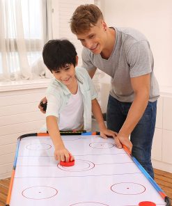 B08TWPBKFP TALLO Sport 48 inch Air Hockey Table for Kids and Adults - Electric Motor Fan - Includes 2 Pushers and 2 Air Hockey Pucks - Great for Playing on The Floor, Tabletop, or Dorm Room