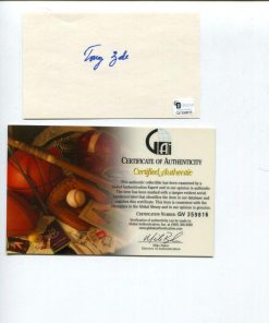 B004K672M4 Tony Zale Boxing Champ HOF World Middleweight Champion Rare Signed Autograph COA - Autographed Boxing Equipment