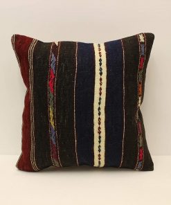 B08VBH7HCV 18X18 inches Handmade Kilim Pillow Cover, Sofa Pillow Rug Kilim Pillow Throw Pillow Covers,Boho Pillow
