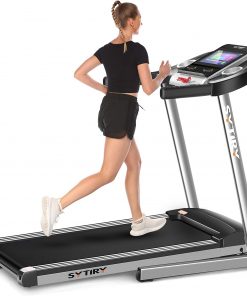B08W2X1LW9 sytiry Treadmill with Large 12" Touchscreen and WiFi Connection, YouTube, Facebook and More, 3.25hp Folding Treadmill, Cardio Fitness Exercise Machine for Walking, Jogging, and Running.