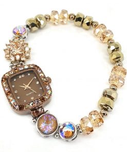 B08W8LCJR3 Handmade Square Diane Female Watch