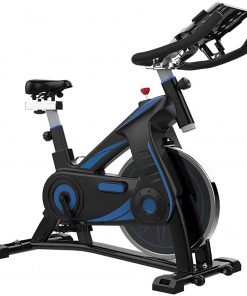 B08TQZSN4N Haieshop Exercise Bike with Multifunctional Stand and Comfortable Cushion Recreation and Fitness Go Together