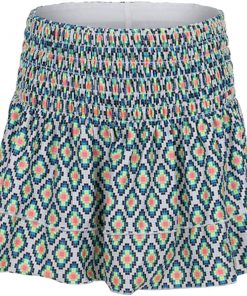 B08V5MC6LR Lucky In Love Girls` Smocked Tennis Skort Square Are You ()